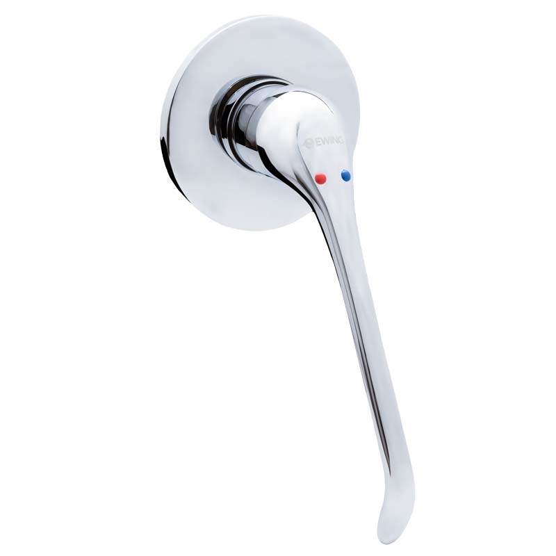 ADL shower / bath mixer, Supreme care, disabled tapware, accessible, coloured indicator,