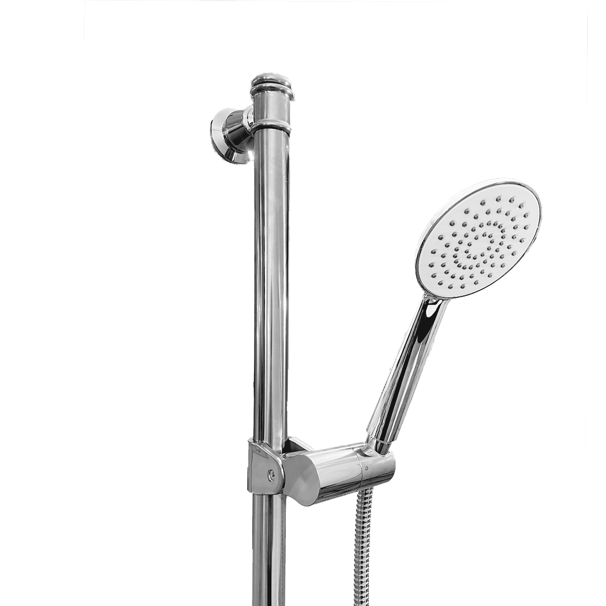 Sylva Designer Grab Rail with Caress hand piece set, accessible shower, hand shower, disability shower, disabled shower